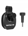 SUNNYLIFE Siurbtuvinis Laikiklis Motociklo Priekiniam Stiklui, Suderinamas su GoPro SJCAM Xiaomi DJI Insta360 ZJ846-D