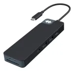 TARGUS HyperDrive Flex 8 prievadų USB-C centras (juodas)