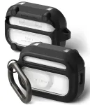 Ringke UX Magnetic dėklas Apple AirPods Pro 3, suderinamas su MagSafe, su karabinu, skaidrus