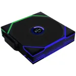 Lian Li UNI FAN TL Wireless LCD 12TLLCD1W1B ventiliatorius, ARGB, PWM, 120 mm, juodas