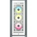 CORSAIR iCUE 5000X RGB - vidutinis ATX korpusas su grūdintu stiklu - baltas