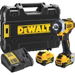 DeWALT DCF901P2-QW elektrinis veržliaraktis 1/2 colio, 340 N&middot;m, juodas/geltonas, 12 V