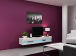 TV stovas cama meble VIGO NEW 30/180/40, baltas blizgus vir&scaron;us, medžio drožlių plok&scaron;tė, 1800&times;400&times;300 mm