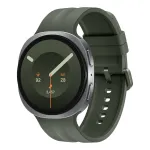 Samsung Galaxy Watch9 LTE 44 mm Silver Smartwatch su Olive Sport juostele M/L