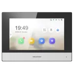 Vaizdo durų skambučio sistema Hikvision DS-KH6320-WTE1 17,8 cm (7 colių) juoda, sidabrinė