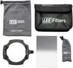 LEE Filters LEE100 kra&scaron;tovaizdžio rinkinys: LEE100 filtrų laikiklis ir 0,6 ND Medium Grad filtras (100LK)