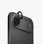 UNIQ Optix aliuminis fotoaparato objektyvo apsauga su aplikatoriumi, skirta Apple iPhone Air, juoda