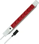 Kopp 19 inch 7 krypčių aliumininis PDU maitinimo blokas su IEC C14 įvadu, 1U montavimui į stelažą, 16 A, Schuko lizdais