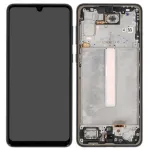 Samsung Galaxy A33 5G (SM-A336B) 6,4 colio Super AMOLED ekrano modulis su rėmeliu, lietimui jautrus, Awesome Black