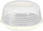 CURVER Apvali pyragų transportavimo dėžė &Oslash;34.7x15.6 cm Cream