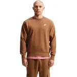 Vyri&scaron;kas džemperis Nike Club FT &scaron;viesiai rudos spalvos FN3888 270 S