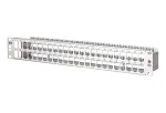 METZ CONNECT BTR E-DAT modul komutacinė panelė 48 prievadų 1.5U ekranuota Cat.6A juoda 130924-00-E