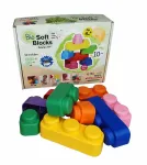 Gerardo's Toys GT3108 mink&scaron;tų konstruktorių rinkinys, 10 dalių, EVA puta, įvairiaspalvis