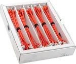 Wirewin SLIM KAT6A 10 Gigabit Light tinklo kabelis, 0,15 m, U/FTP, &Oslash; 3,8 mm, raudonas, 50 vnt. paketas SLIM-LS-K6A 0.15 RD 50