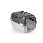 STEFANPLAST Transportavimo narvas Gulliver 3 Top Free su metalinėmis durelėmis 61x40x38cm Tamsiai pilka/&Scaron;viesiai pilka