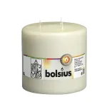 BOLSIUS Mamoth cilindrinė žvakė su 3 dagčiais &Oslash;150x150mm smėlio spalvos