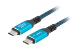 USB-C laidas LANBERG CA-CMCM-45CU-0010-BK 1 m, 240W galia, 8K@60Hz vaizdas