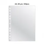 AD Class Ki&scaron;enėlė perforuota Cristal Clear A4 60 mikr., pakuotė 100 vnt.