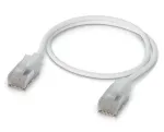 Tinklo kabelis Ubiquiti UACC-Cable-Patch-EL-C6A-0.3M-W RJ-45 Cat6a 0,3 m permatomai baltas