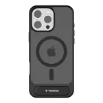 Apsauginis dėklas Torras Pstand Series, skirtas iPhone 16 Pro &ndash; juodas