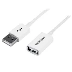 StarTech.com 3m baltas USB 2.0 ilginimo kabelis A-A &ndash; ki&scaron;tukas / lizdas