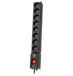 LESTAR 1966004055 ilgintuvas 3 m 230 V AC lizdas(-ai) Vidaus juodas