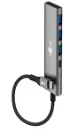 Goobay Slim 4-Port USB Hub USB-C į USB-A 5 Gbit/s - 1x USB-C, 3x USB-A (76562)