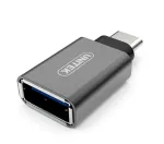 UNITEK Y-A025CGY USB-C (vyri&scaron;kas) į USB-A (moteri&scaron;kas) adapteris, aliuminis