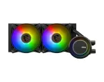 MSI MAG Coreliquid E240 skysčio au&scaron;inimo rinkinys, radiatorius 240 mm, 2x 120 mm ventiliatoriai, juoda