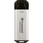TRANSCEND ESD300S 1TB ne&scaron;iojamasis SSD, USB Type-C, 3D NAND Flash, sidabrinis