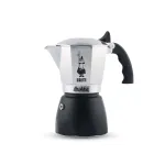 Bialetti Brikka Moka puodas 0.1 L Juodas, Nerūdijantis plienas