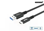 USB kabelis MicroConnect USB3.2AC2 2 m USB-C USB-A 10 Gbit/s juodas
