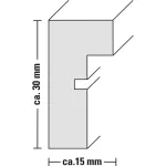 Hama Kopenhagen 00175966 rėmelis 3x 13x18 cm nuotraukoms, MDF, stiklas, ąžuolo atspalvio, 25 x 55 cm