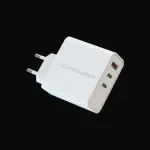 LC-Power LC-GAN-65 Universal AC Fast Charging White &ndash; USB-C 65 W įkroviklis su GaN technologija