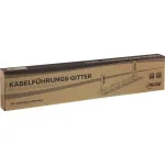 Kabelių tvarkymo grotelės 60 cm InLine 23190G montavimui prie stalo su varžtiniais spaustukais, juodos