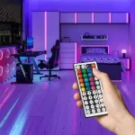 Vention PAEWH silikoninis neoninis LED ap&scaron;vietimo kaspinas, 2 m, USB 5 V, su IR nuotolinio valdymo pultu