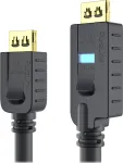 PureLink OneAV PI2010-075 - HDMI-Kabel mit Ethernet - HDMI m&auml;nnlich zu HDMI m&auml;nnlich - 7.5 m - Dreifachisolierung - Schwarz - rund, aktiv (PI2010-075)