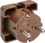 Bachmann 911.470 Brown 2P+E ki&scaron;tukinis elektros lizdas