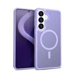 Dėklas Crong Hybrid Matte Magnetic, skirtas Samsung Galaxy S26 &mdash; TPU+PC, levandų spalvos
