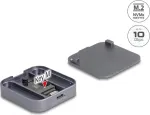 I&scaron;orinis magnetinis korpusas DELOCK USB Type-C 10 Gbps, skirtas 1 x M.2 NVMe arba SATA SSD (modelis 42032)