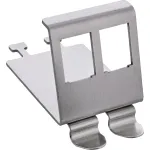 InLine 76203M Keystone SNAP-In metalinis modulinis laikiklis, 2 vietų, DIN bėgiui, su liežuvėliu