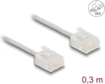 Tinklo kabelis DeLOCK RJ45 Cat.6 UTP 0,3 m pilkas