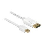 DELOCK Laidas mini DisplayPort ki&scaron;tukas > DisplayPort ki&scaron;tukas 7,0 m Baltas