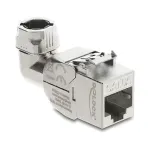 DeLOCK Keystone modulis RJ45 ki&scaron;tukas į LSA Cat.6A metalinis fiksatorius beįrankis 90&deg; kampu ekranuotas
