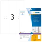 Etiketės segtuvams HERMA 5159 A4 59x297 mm balta matinė neper&scaron;viečiama