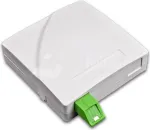Lightwin FTTx sieninė dėžutė 2x SC simplex movoms, be pigtailių, balta FTTx (FTTH WALL OUTLET 2)