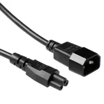 Maitinimo laidas C14 - C5 juodas 0,5 m ACT Powercord AK5218