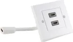 Dvigubas HDMI sieninis lizdas ShiverPeaks 79510-2