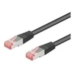 Wentronic Goobay CAT 6 jungiamasis laidas, S/FTP (PiMF), juodas, 30 m - LSZH halogenų neturintis, varinis (68699)