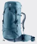 Kuprinė DEUTER Aircontact Lite 50 + 10 &mdash; vidinis rėmas, 50 l (i&scaron;plečiama iki 60 l), 1,64 kg, vir&scaron;utinis pakrovimas, unisex, mėlyna